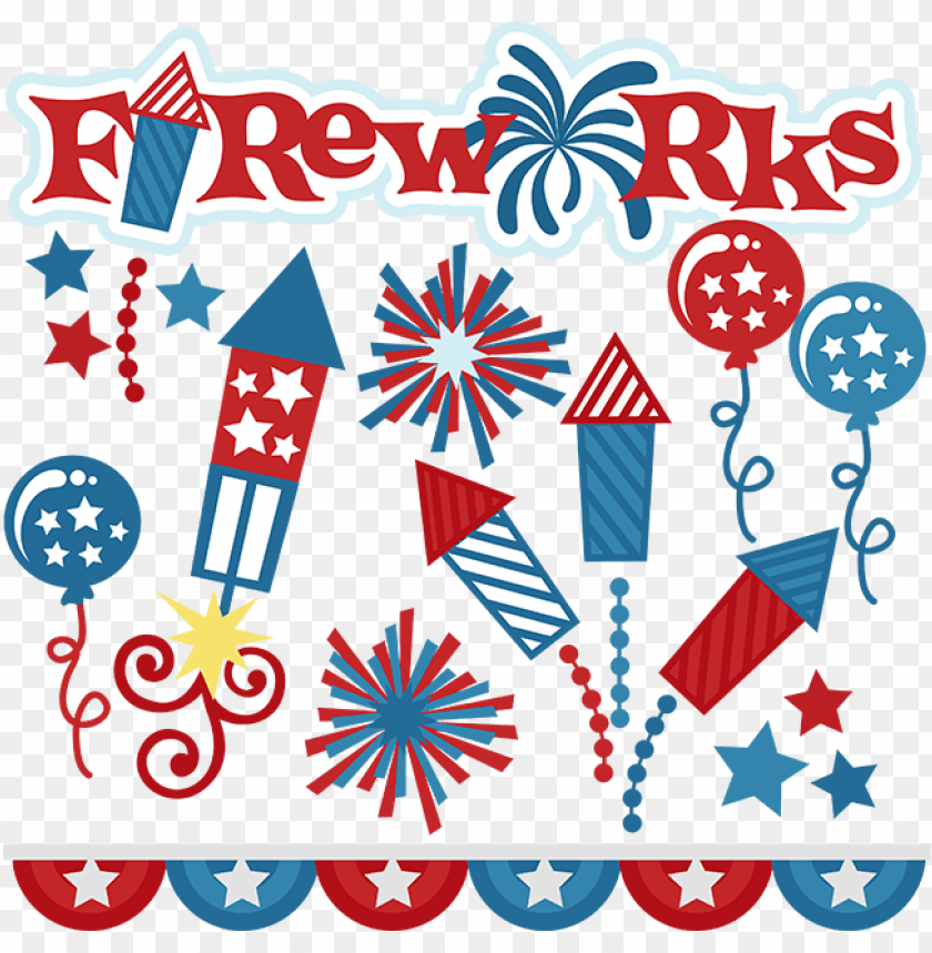 Fireworks Svg Cut Files For Scrapbooking Fireworks - 4th Of July Firework Sv PNG Transparent Background