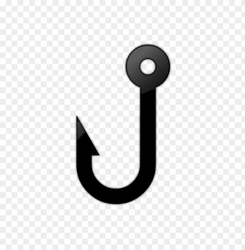 PNG image of fishing hook with a clear background - Image ID 68743