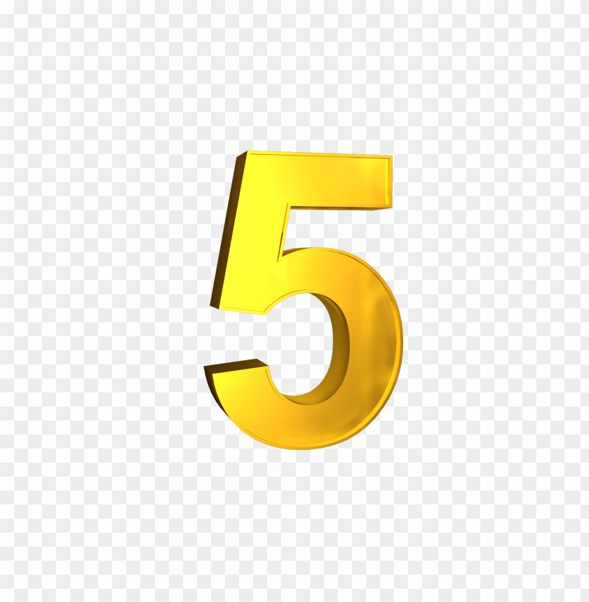 five, 5, 3d, numbers, gold
