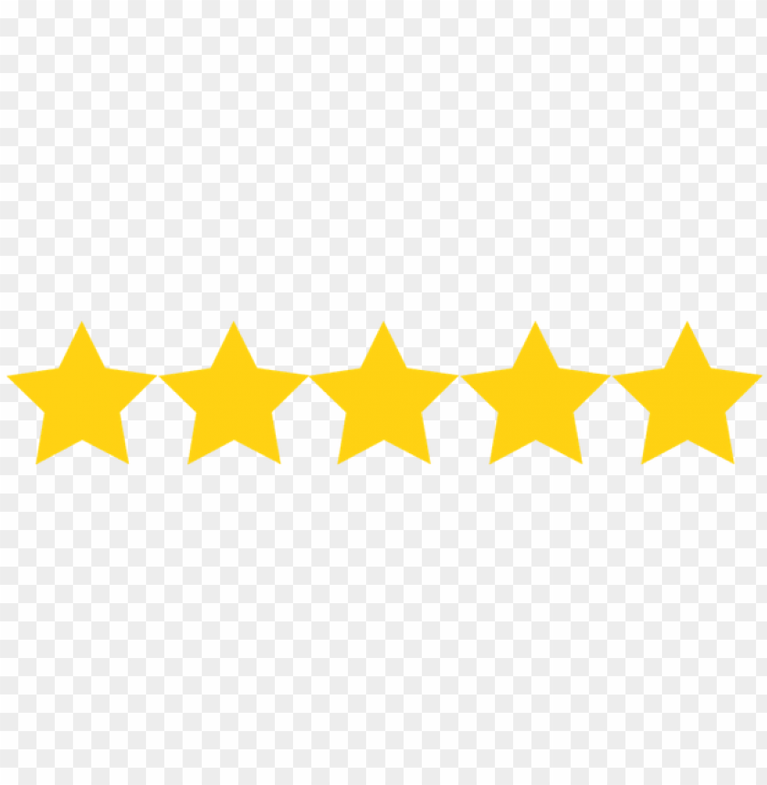 five star rating PNG image with transparent background | TOPpng