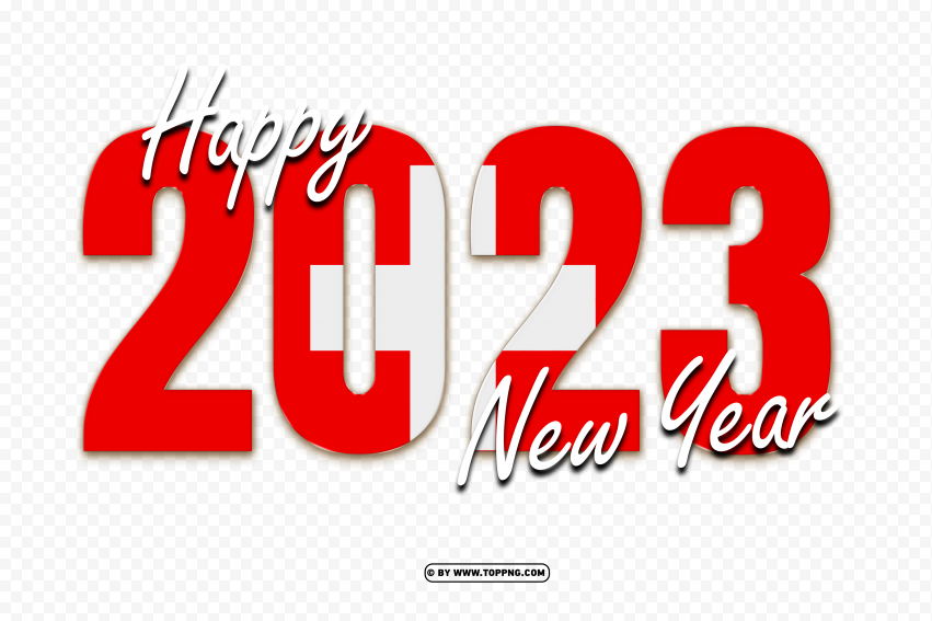 flag of switzerland with happy new year 2023 png,New year 2023 png,Happy new year 2023 png free download,2023 png,Happy 2023,New Year 2023,2023 png image