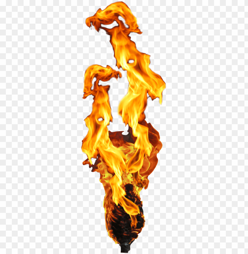 flame fire on a torch PNG image with transparent background@toppng.com