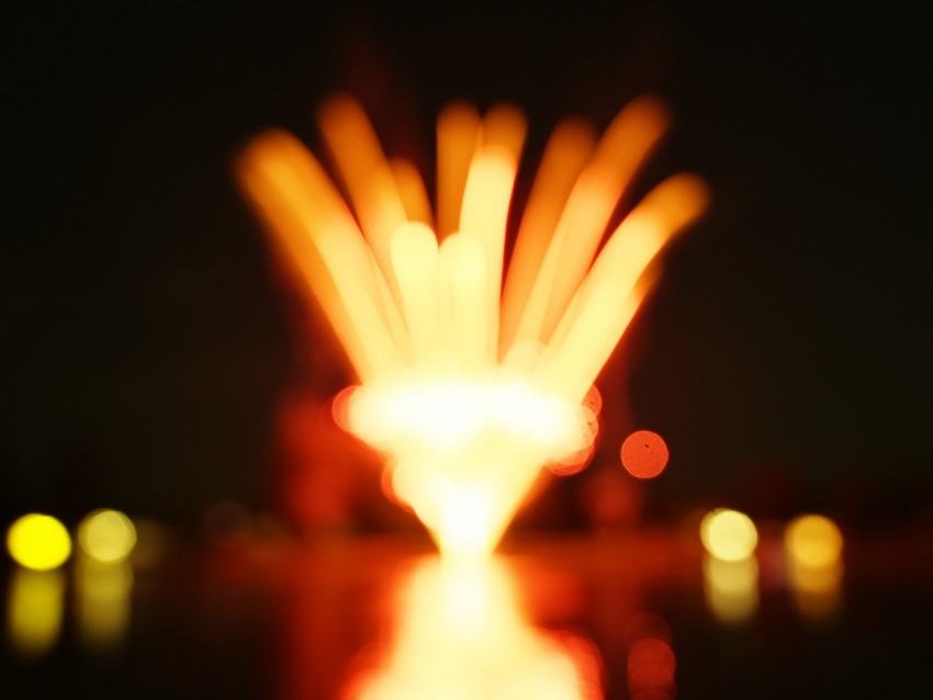 flare, bokeh, blur, lights, fireworks
