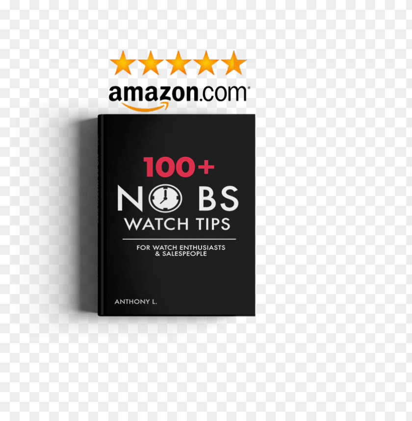 flat book 5 star cover transparent 100 no bs watch tips for watch enthusiasts PNG transparent with Clear Background ID 282285