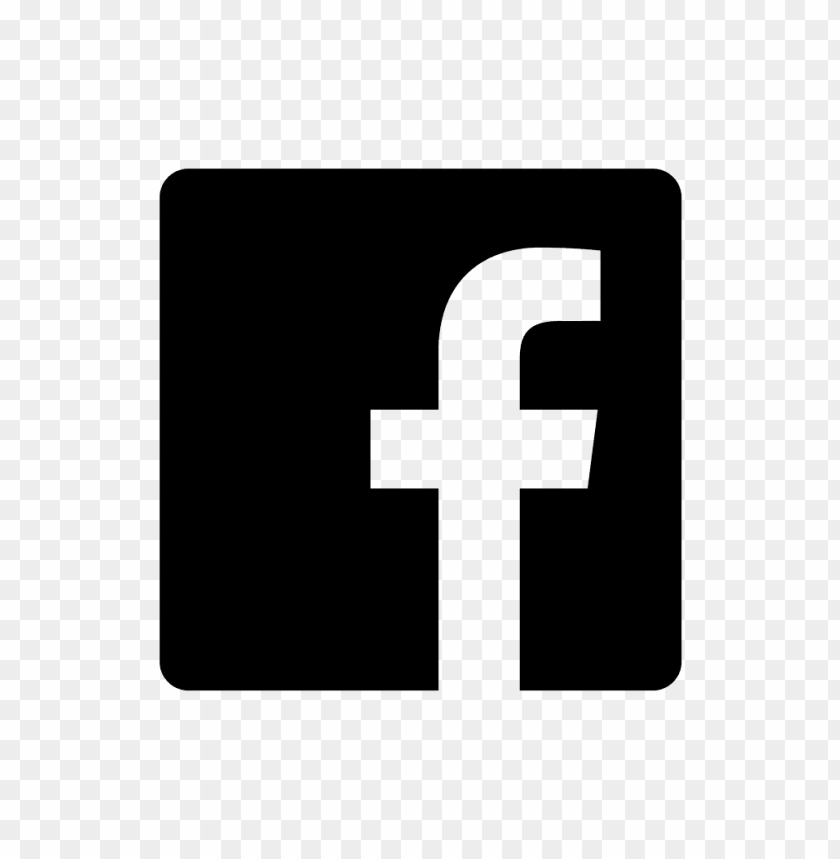 flat, facebook, logo, black, and, white, png
