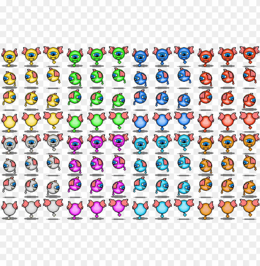 float eye sheet shadows rpg maker mv monster sprite PNG transparent with Clear Background ID 173741