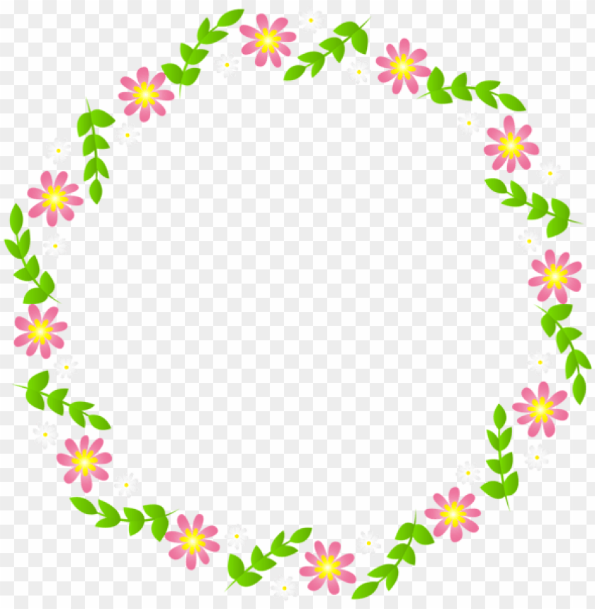 floral border frame transparent