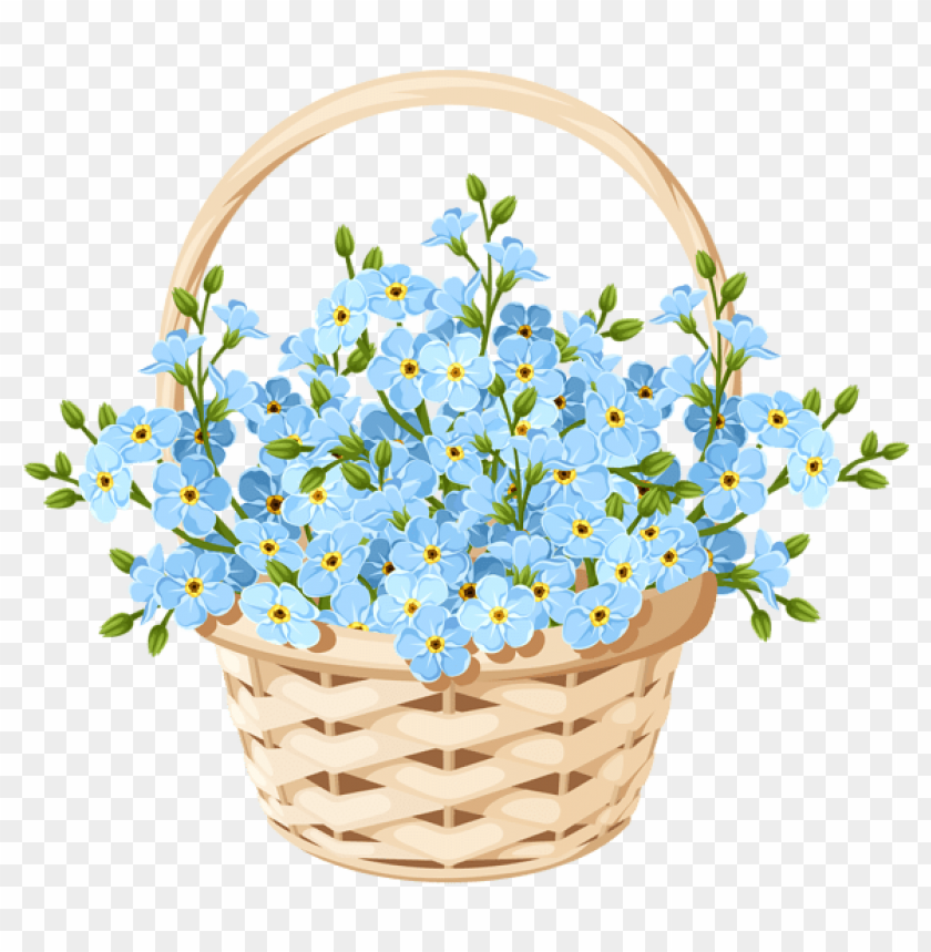 flower basket transparent
