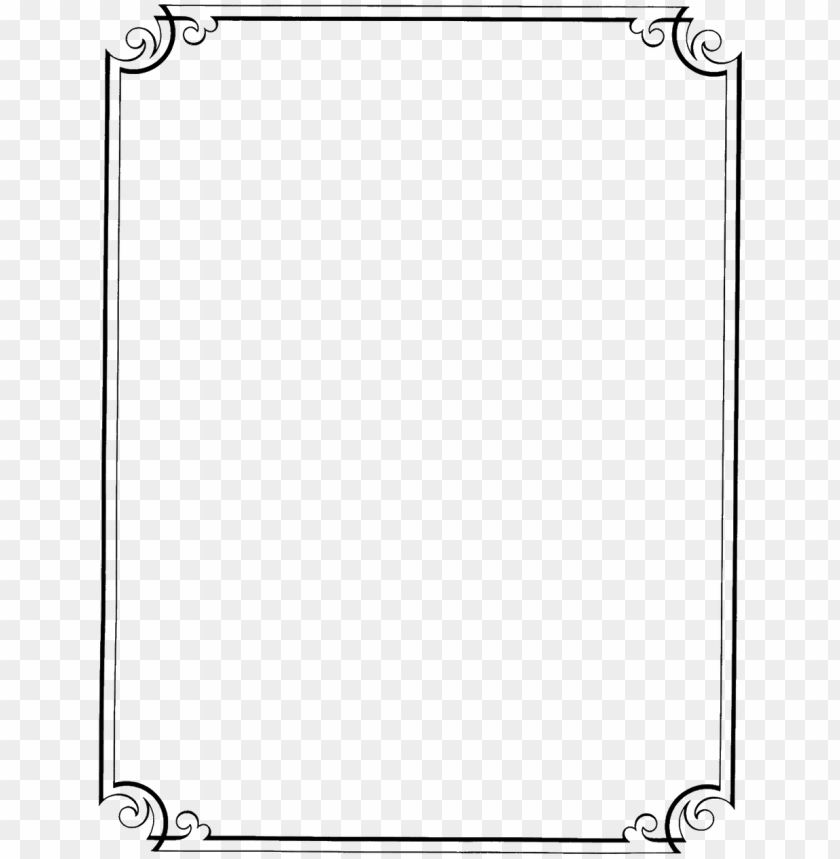 Flower Border Line Design Clipart Best Clipgoo Top - Invitation Border Designs PNG Transparent Background