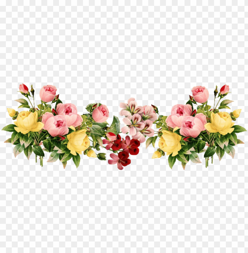 Flower Border Png 7 - Transparent Background Flowers PNG