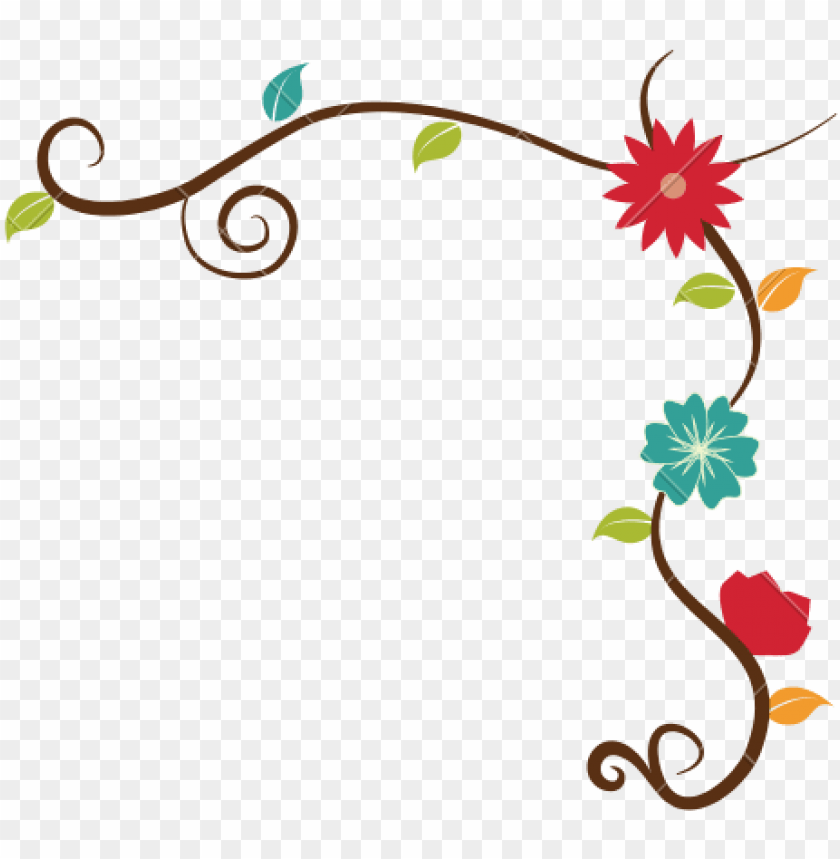 Flower Border Png 7 - Transparent Background Flowers PNG