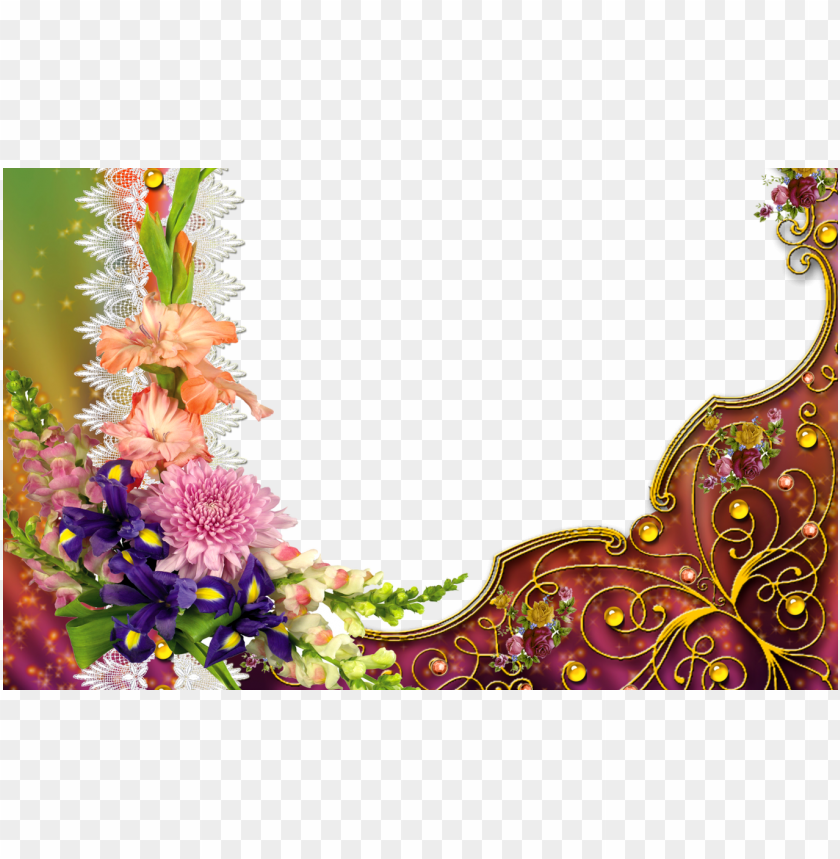 flower frame png psd vector free download best flower photo frames PNG transparent with Clear Background ID 166369