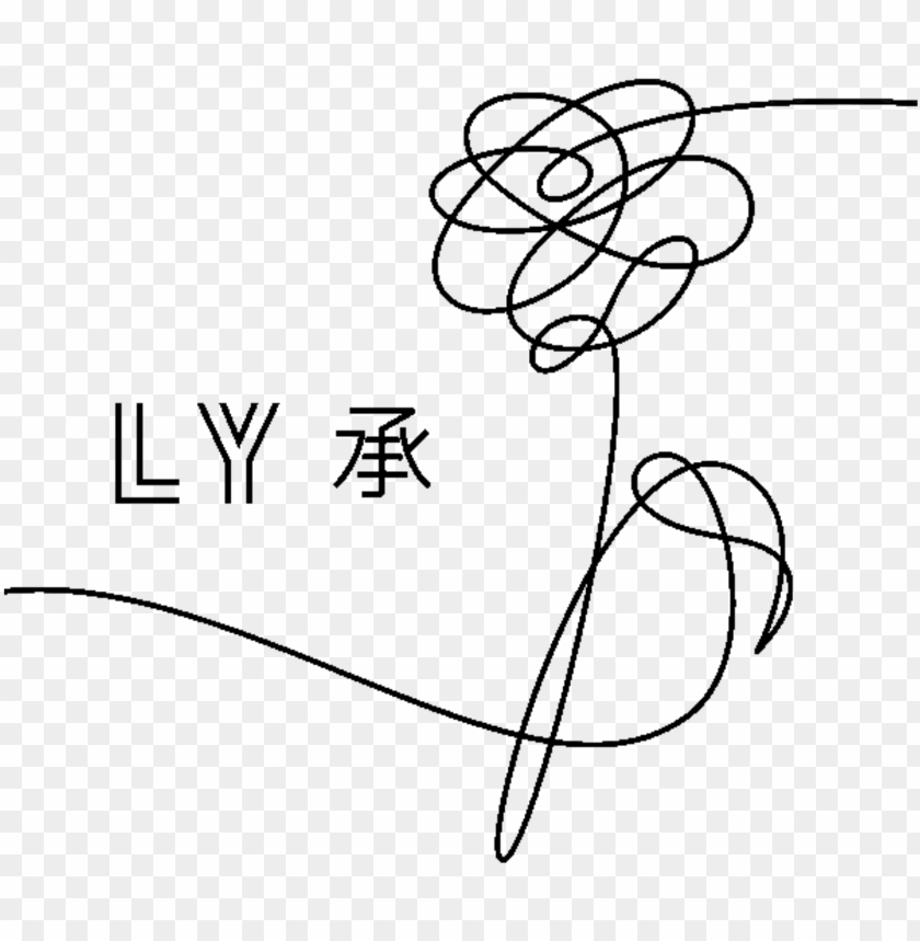 free PNG flower kpop logo drawing pictures png flower kpop logo - bts love yourself flower PNG image with transparent background PNG images transparent