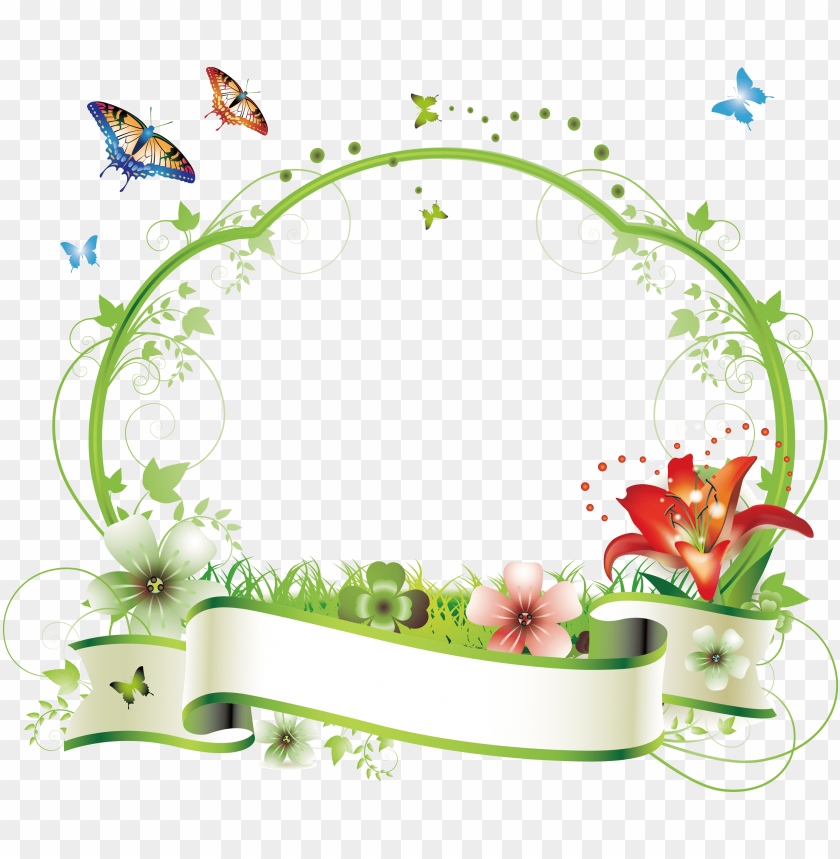 free PNG flower picture frame floral design clip art - vector frame flower PNG image with transparent background PNG images transparent