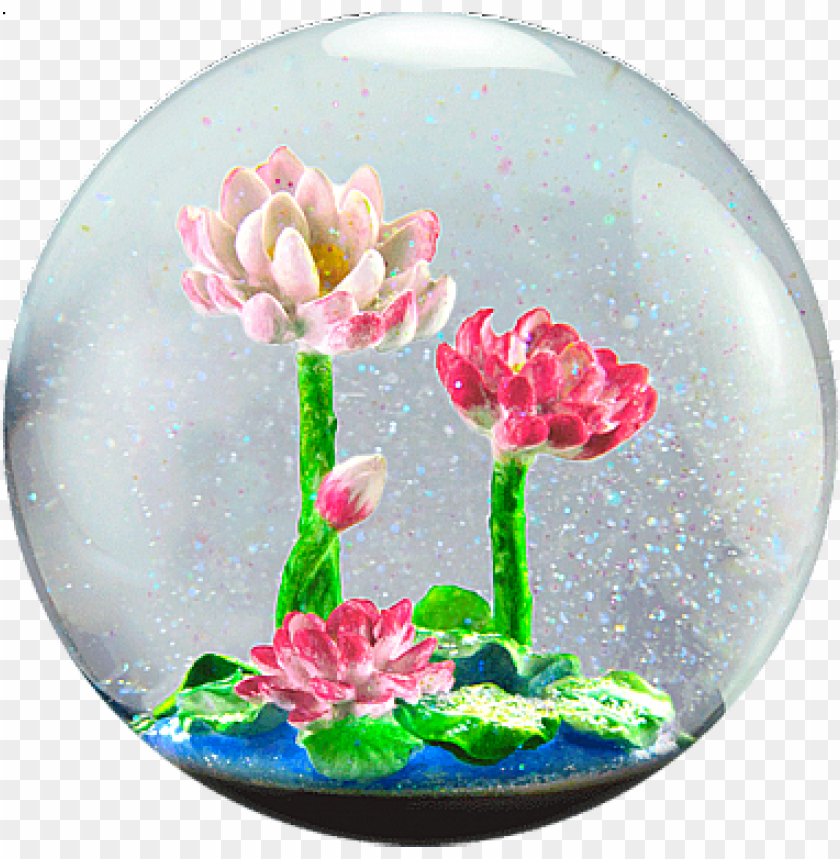 flower snow globe - mother's day snow globe PNG image with transparent background@toppng.com
