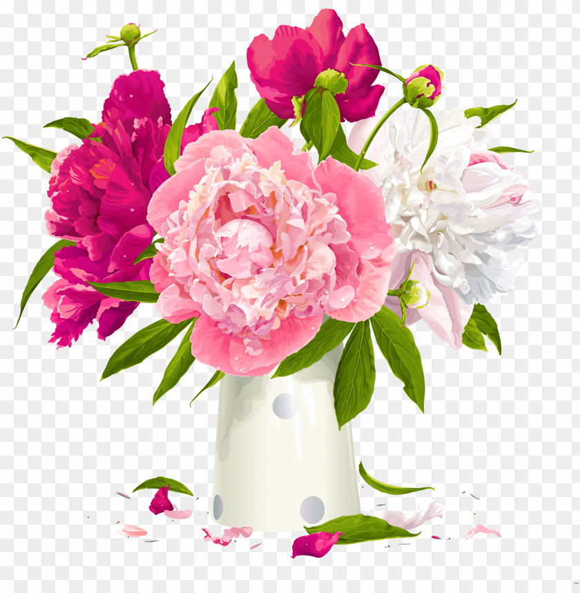 flower vases with flowers clipart group clip transparent - peony flower  clipart PNG image with transparent background | TOPpng