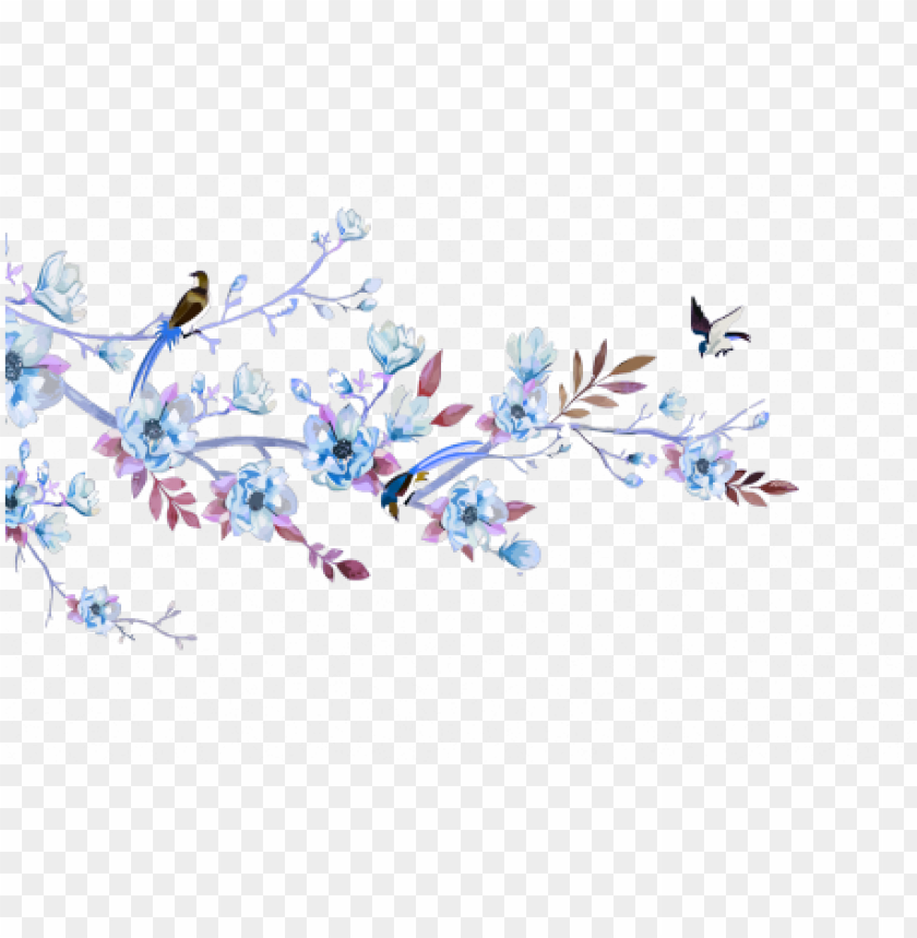 floral, bird, banner, nature, flowers, animal, logo