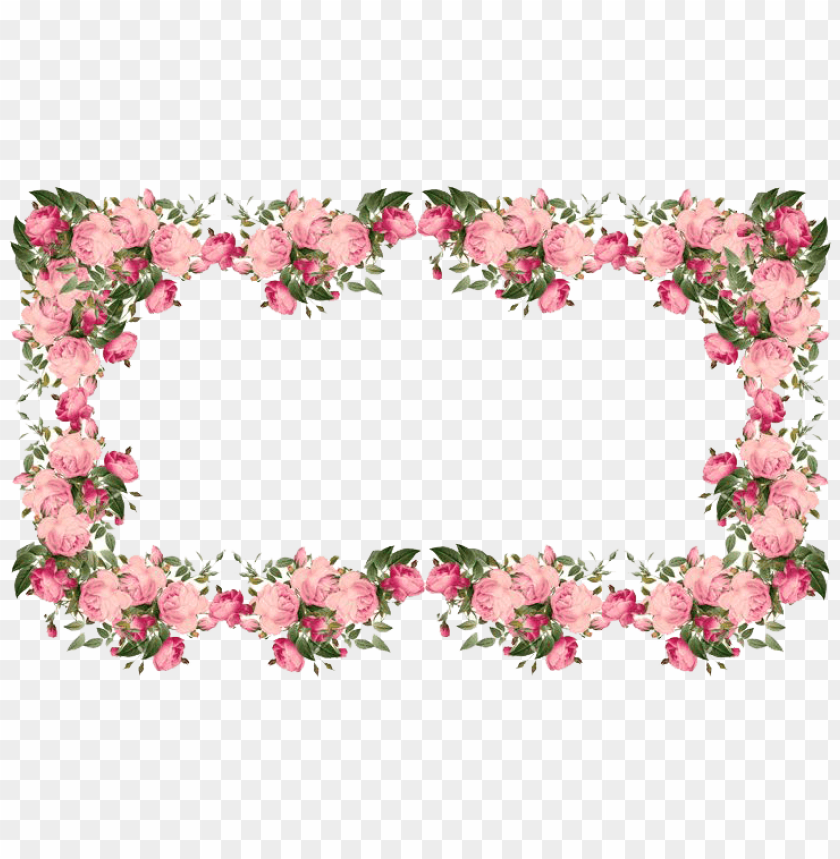 free PNG flowers pink frame PNG image with transparent background PNG images transparent