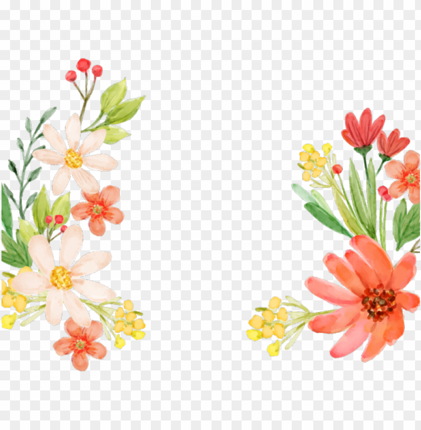 Flowers Vectors Clipart Superhero Flower Vines Watercolor Png