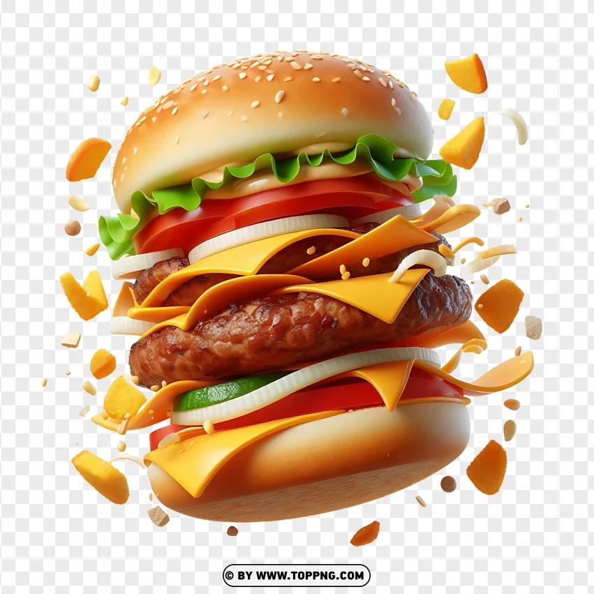 hamburger,cheeseburger,fast food