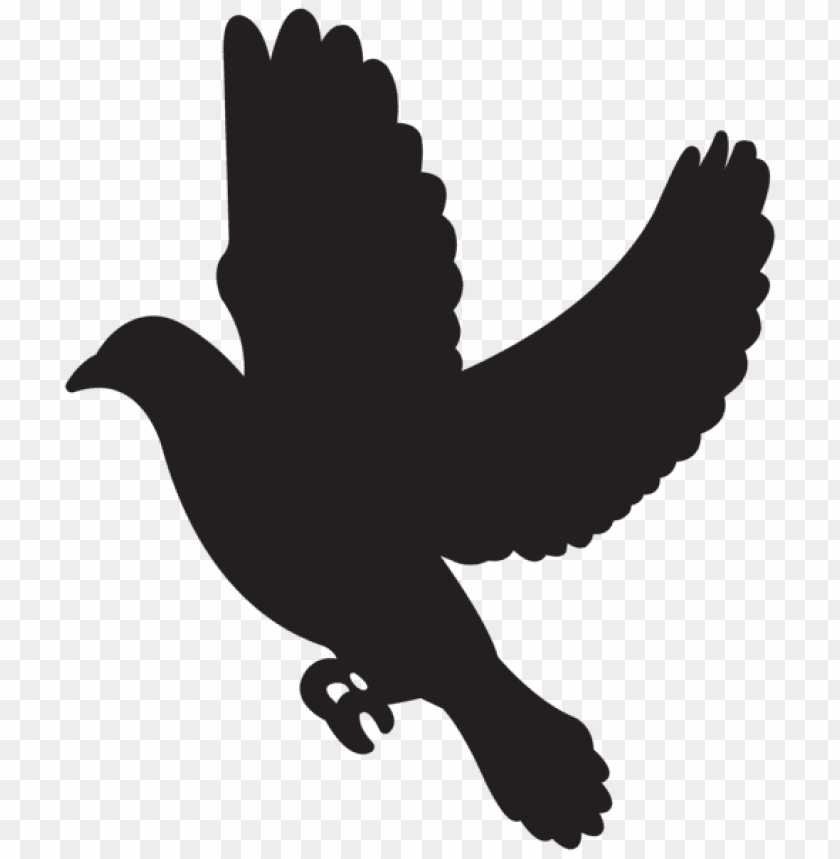 Transparent flying dove silhouette png PNG Image - ID 49868