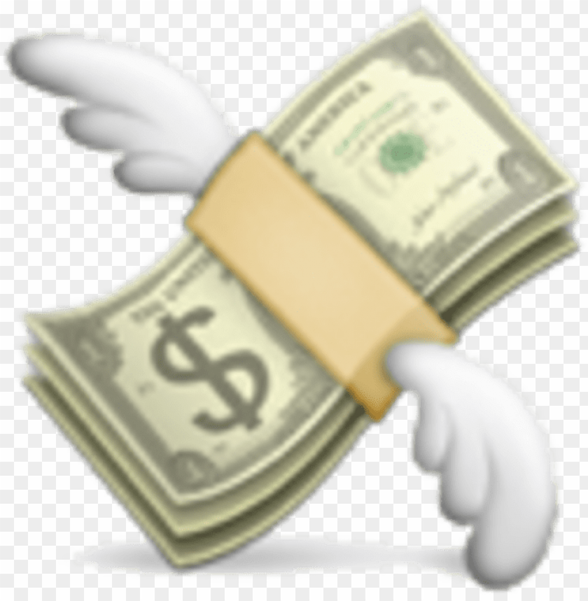 flying money emoji 128 money wings emoji PNG transparent with Clear Background ID 229913