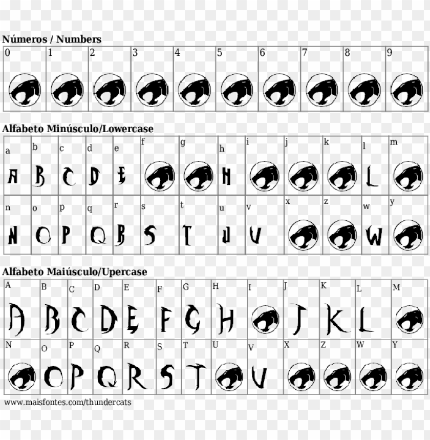 Font Details Thundercats - Font PNG Transparent Background