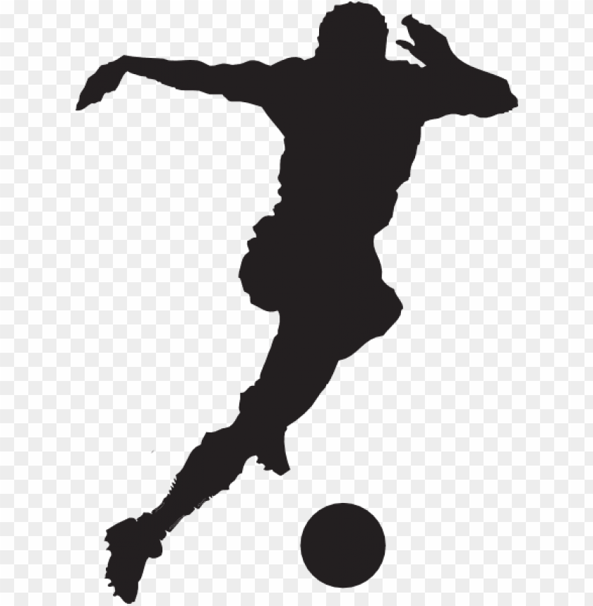 Football Player Clip Art Free Vector For Free Download Soccer Clipart Black And White Png Image With Transparent Background Toppng