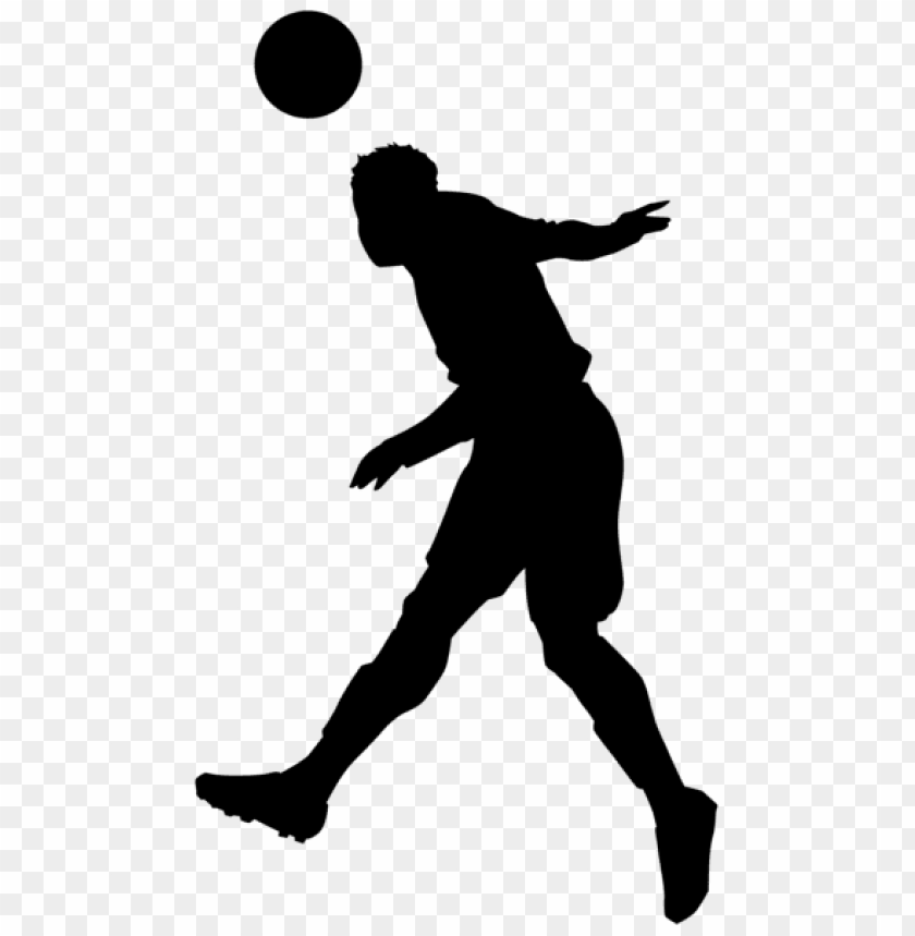 Transparent footballer silhouette PNG Image - ID 47820