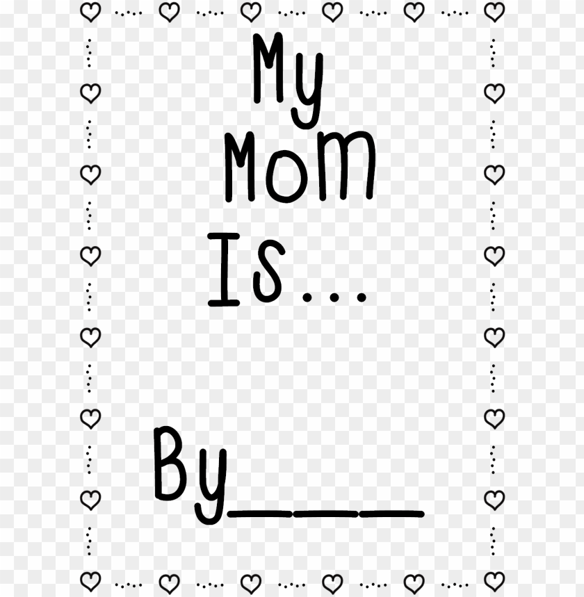 for your free mother's day simile book printable click - number, mother day