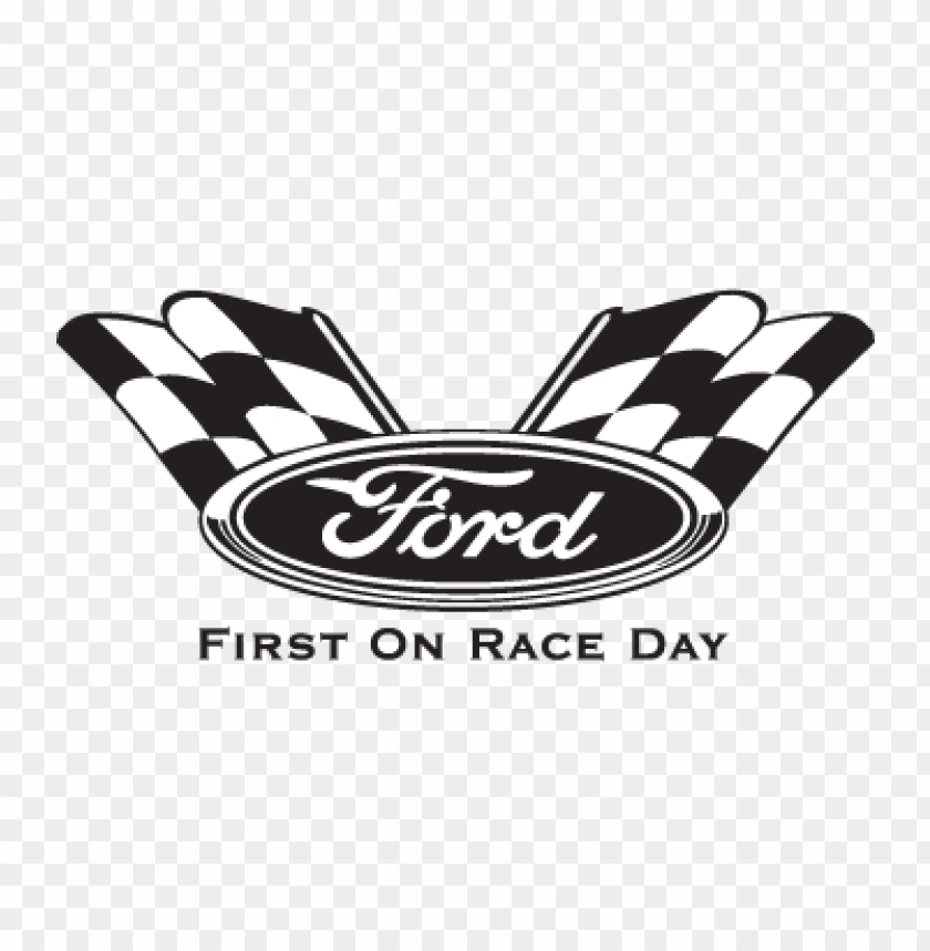  ford first on race day logo vector - 466004