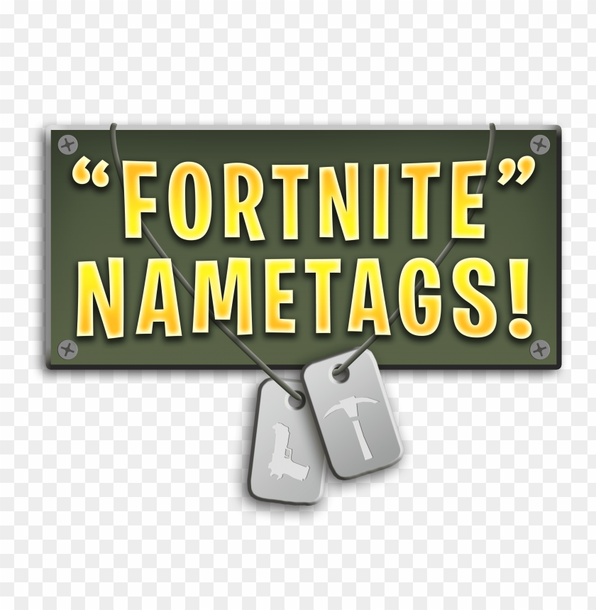 Fortnite Name Tag Panel Png Fortnite Nametags Parallel Png Image With Transparent Background Toppng