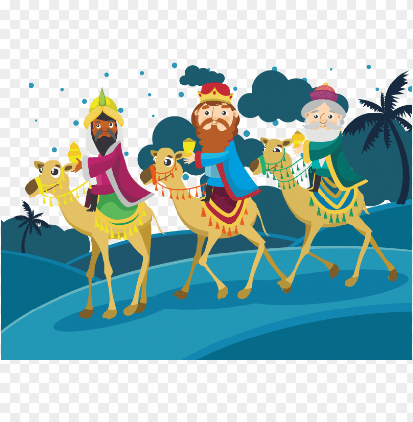 Foto Reis Magos Camelos Desenho PNG Image With Transparent Background |  TOPpng
