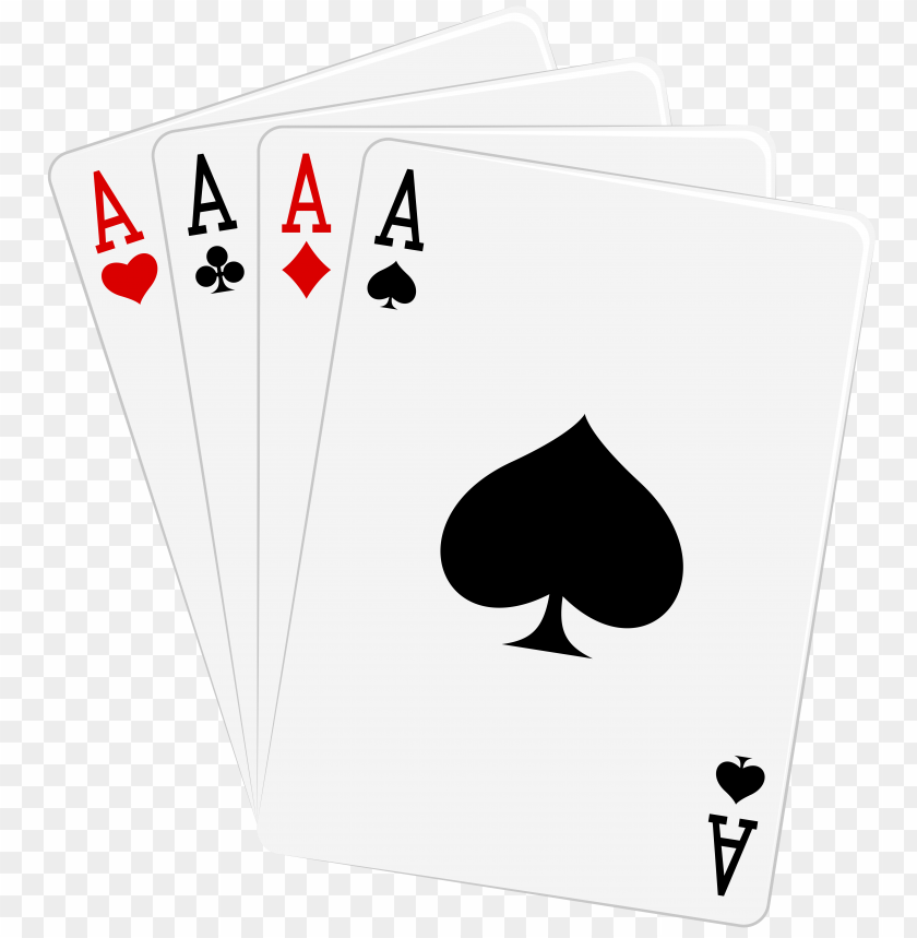 aces, cards, four