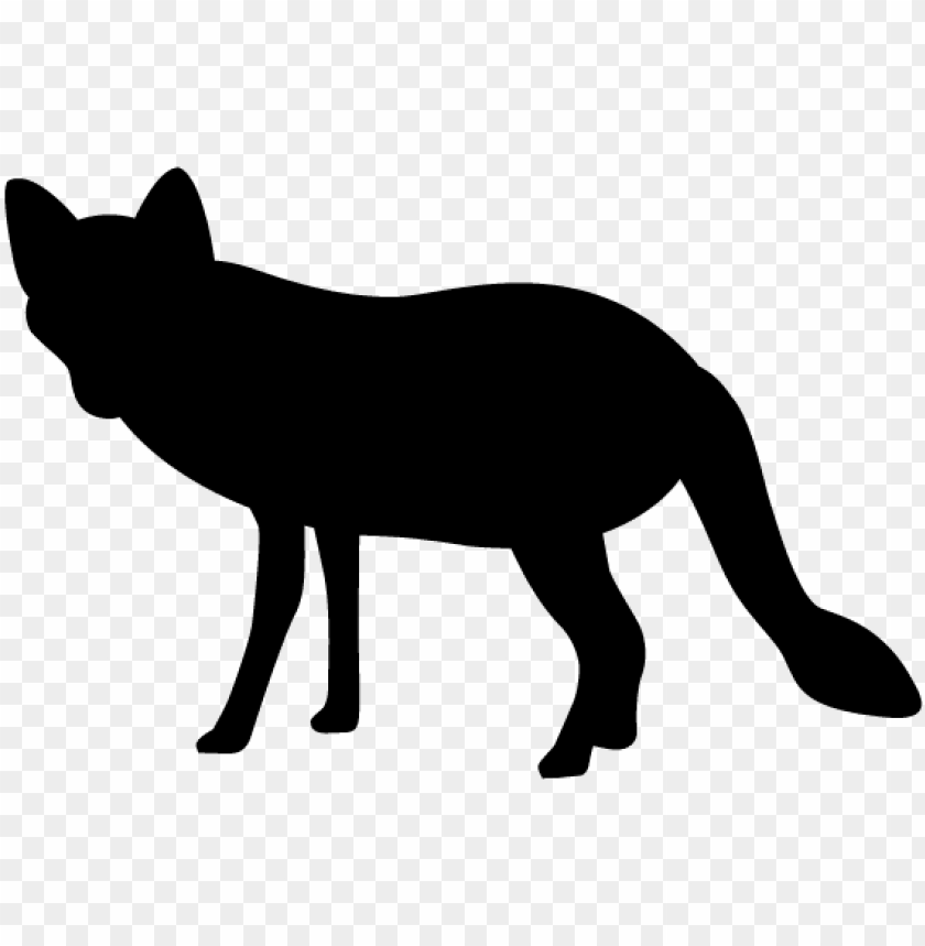 Fox Silhouette Animals Illustration 狐 シルエット フリー 素材 Png Image With Transparent Background Toppng