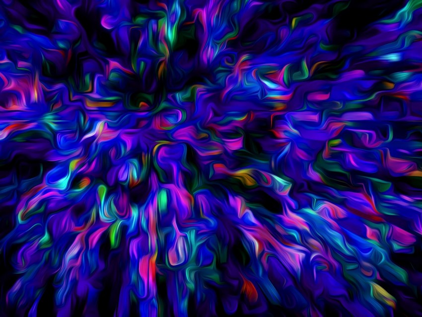fractal, blur, colorful, abstraction