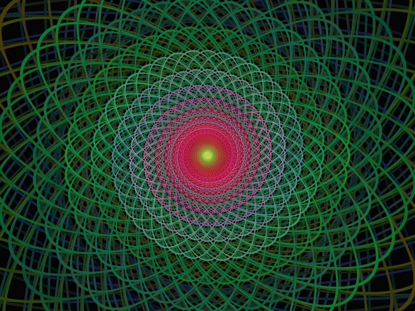 Fractal Circles Patterns Shape Rotation Png - Free PNG Images