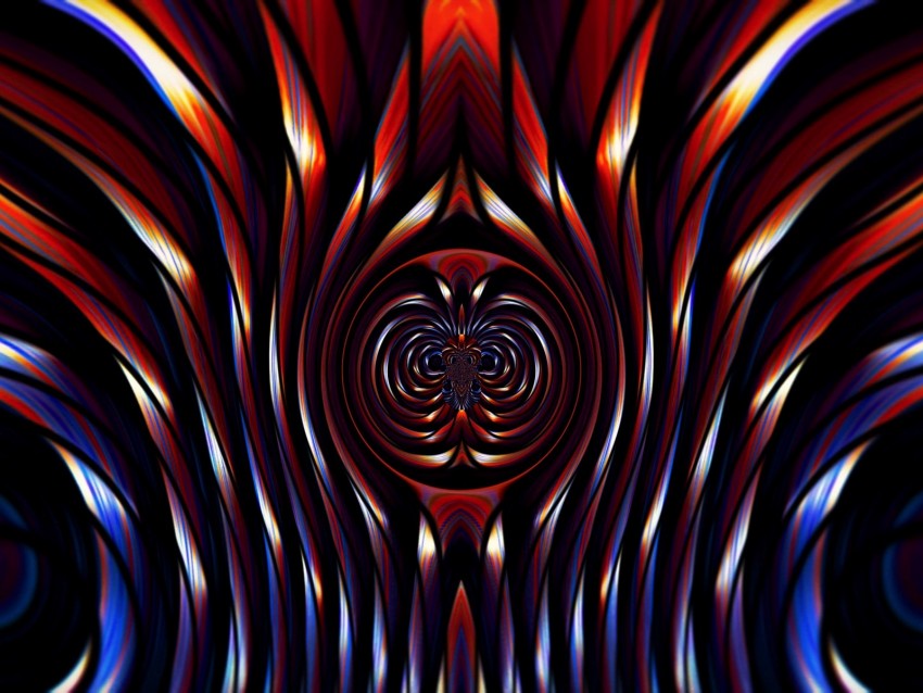 Fractal Tangled Wavy Colorful Abstraction Png - Free PNG Images