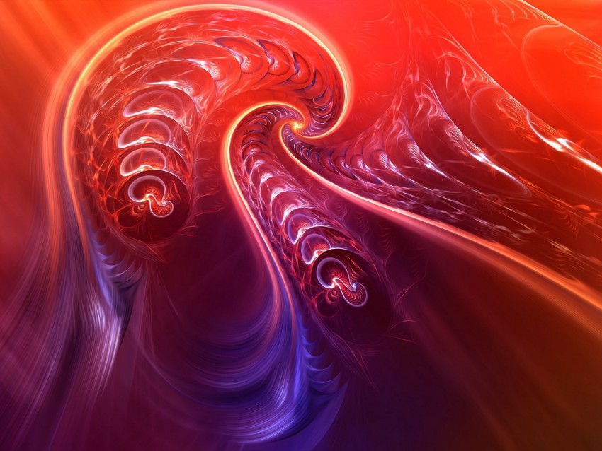 Fractal Twisted Tangled Bright Abstraction Png - Free PNG Images