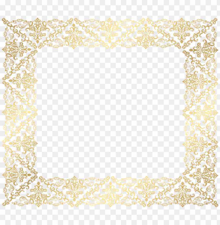 frame border decorative png gold
