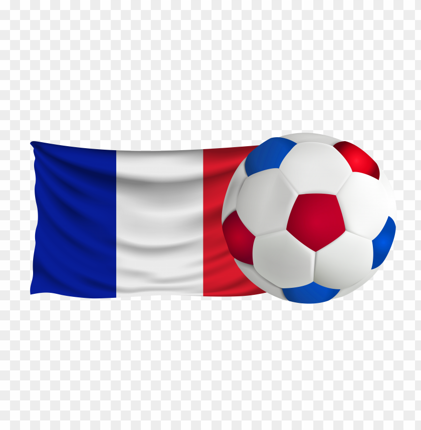 france flag with soccer football ball PNG image with transparent background@toppng.com