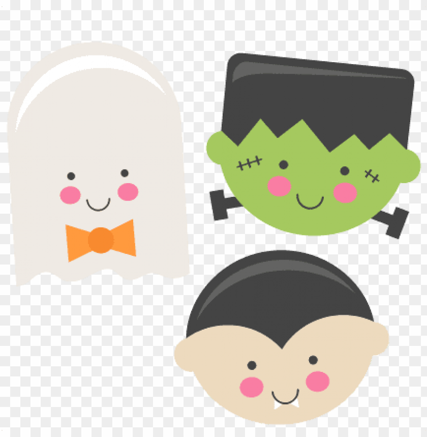 Download Frankenstein Large Cute Halloween Set Clipart Png Photo | TOPpng