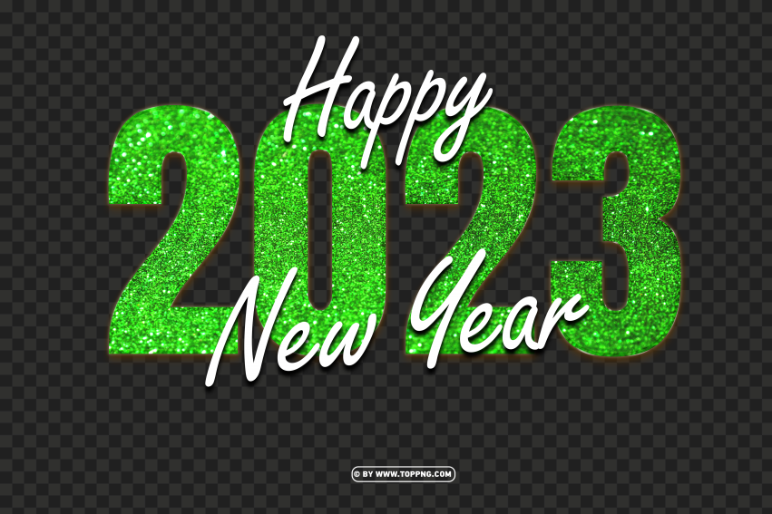 free 2023 happy new year green glitter design png,New year 2023 png,Happy new year 2023 png free download,2023 png,Happy 2023,New Year 2023,2023 png image
