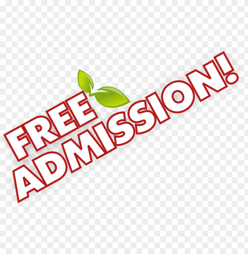 Free Admission - Admission Free Logo PNG Image With Transparent Background  | TOPpng
