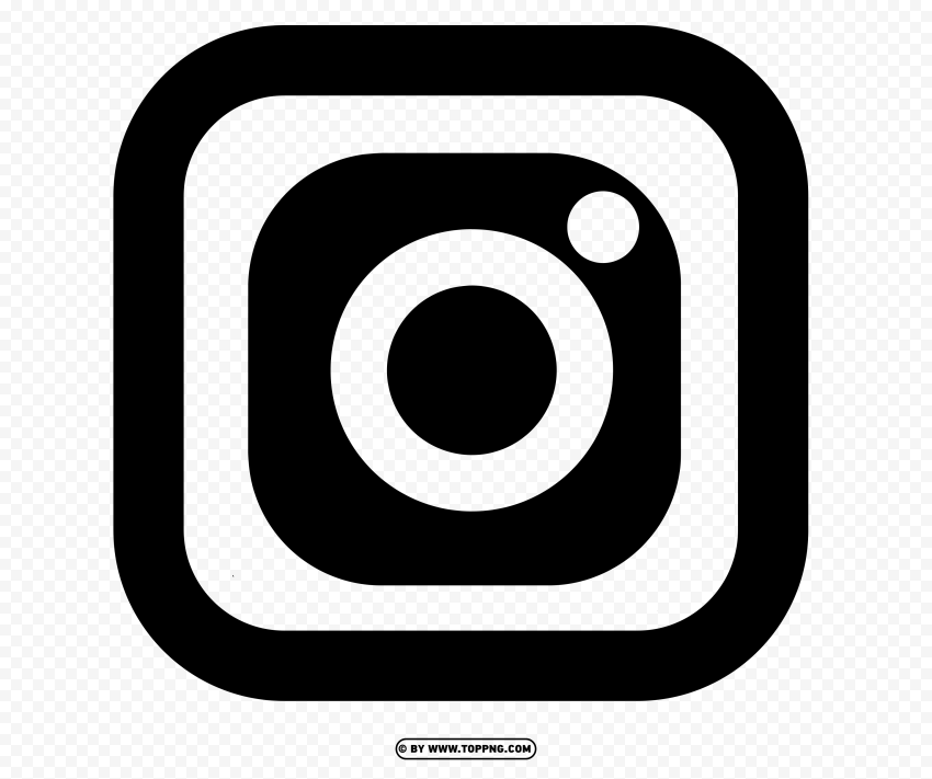 Free Black Bold Instagram Logo Png