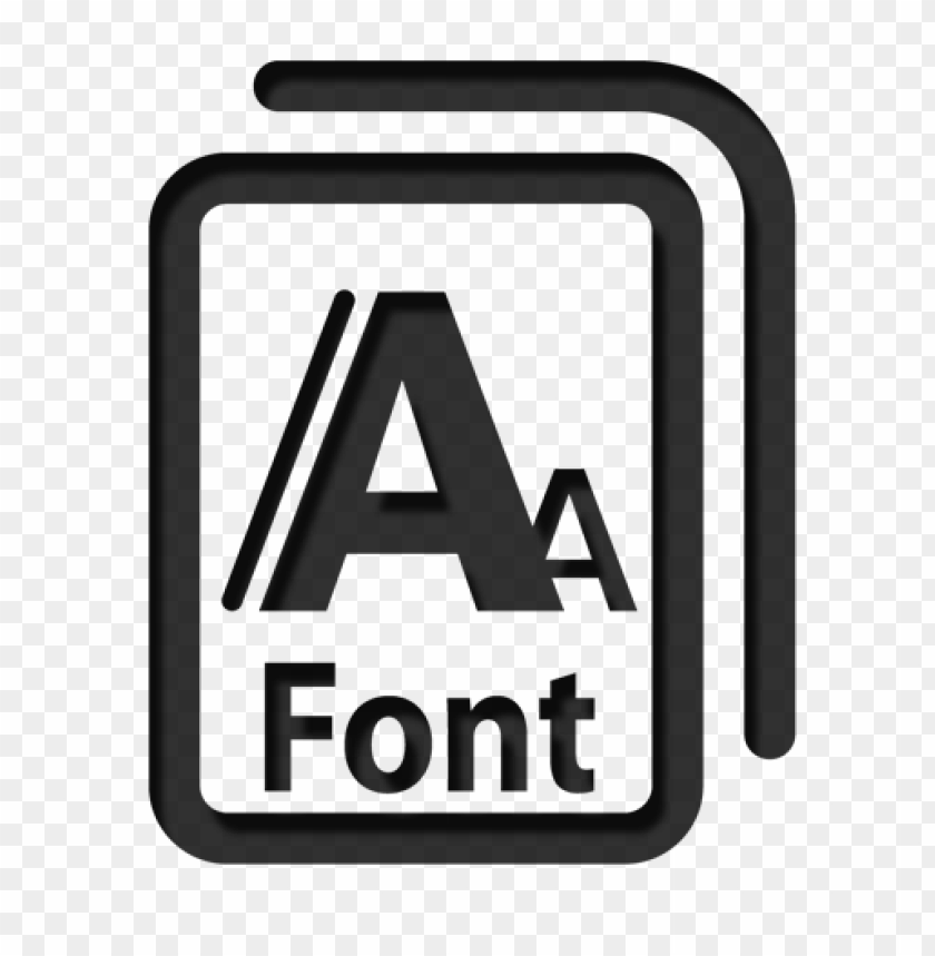 Free Black Font Fonts Icon PNG Image With Transparent Background