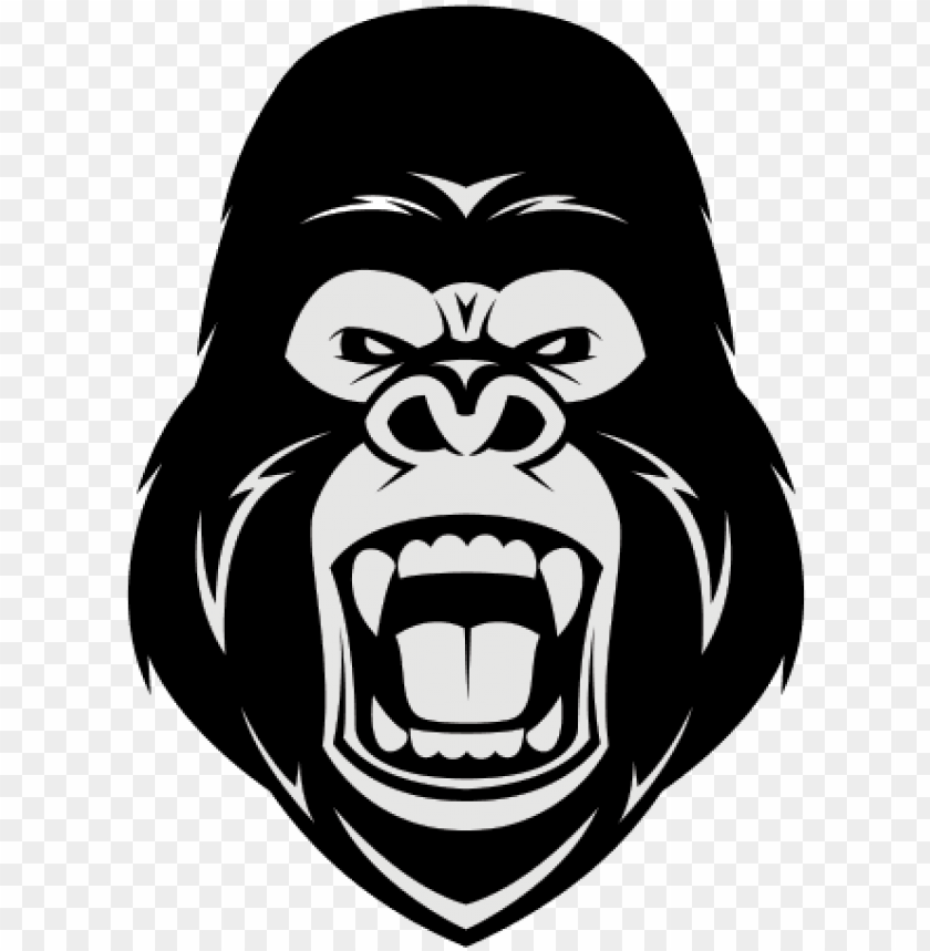 Gorilla Face Clipart