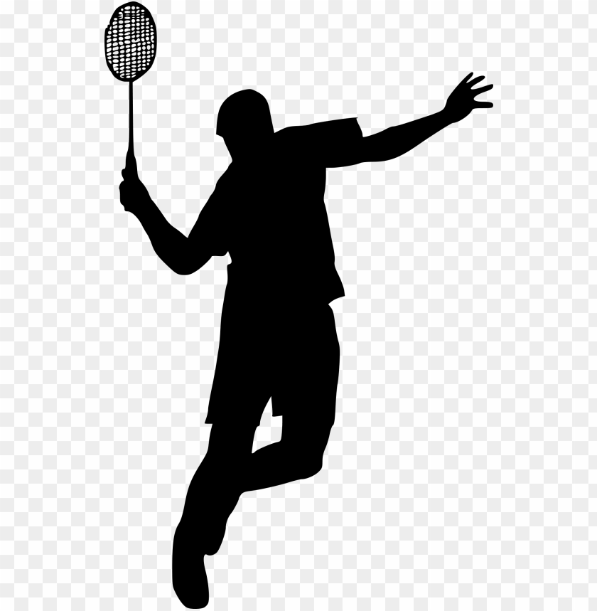 Free Download Badminton Player Silhouette Png Image With Transparent Background Toppng