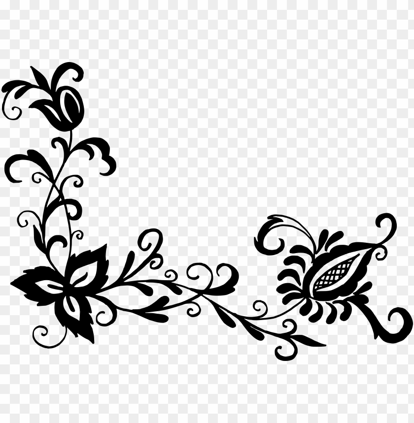 free download flowers black pattern PNG transparent with Clear Background ID 206101