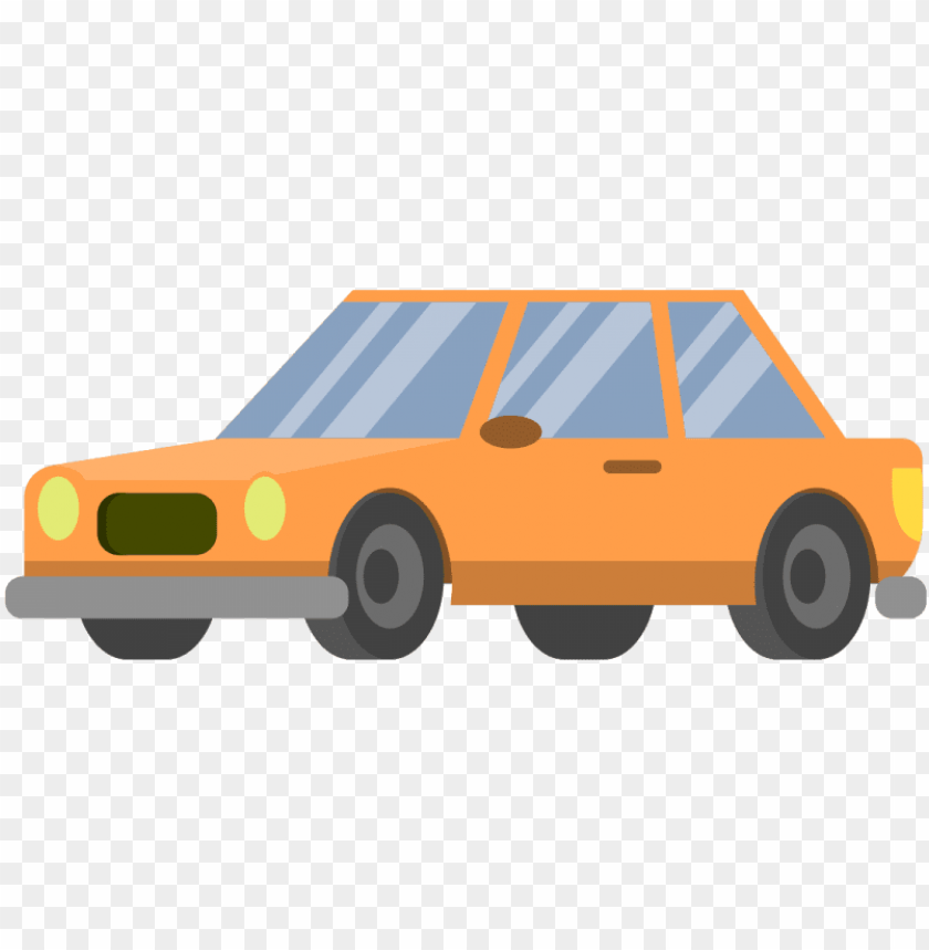 free download high quality cartoon car png icon orange cartoon car no background PNG transparent with Clear Background ID 178551